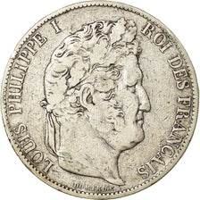 Monnaie, France, Louis-Philippe, 5 Francs, 1845, Lille, TB, Argent