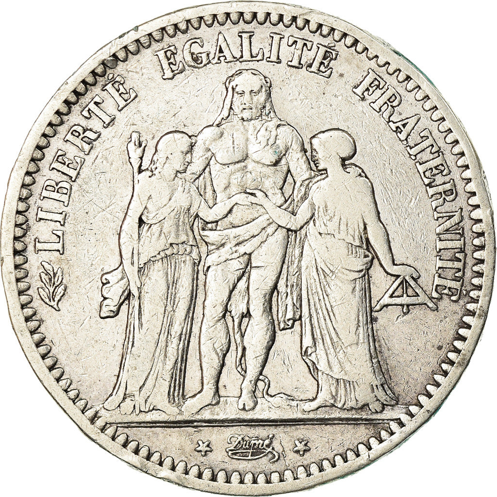 Monnaie, France, Hercule, 5 Francs, 1848, Paris, TB, Argent, Gadoury:683