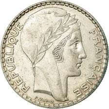 Moeda, França, Turin, 20 Francs, 1938, Paris, AU(50-53), Prata, KM:879