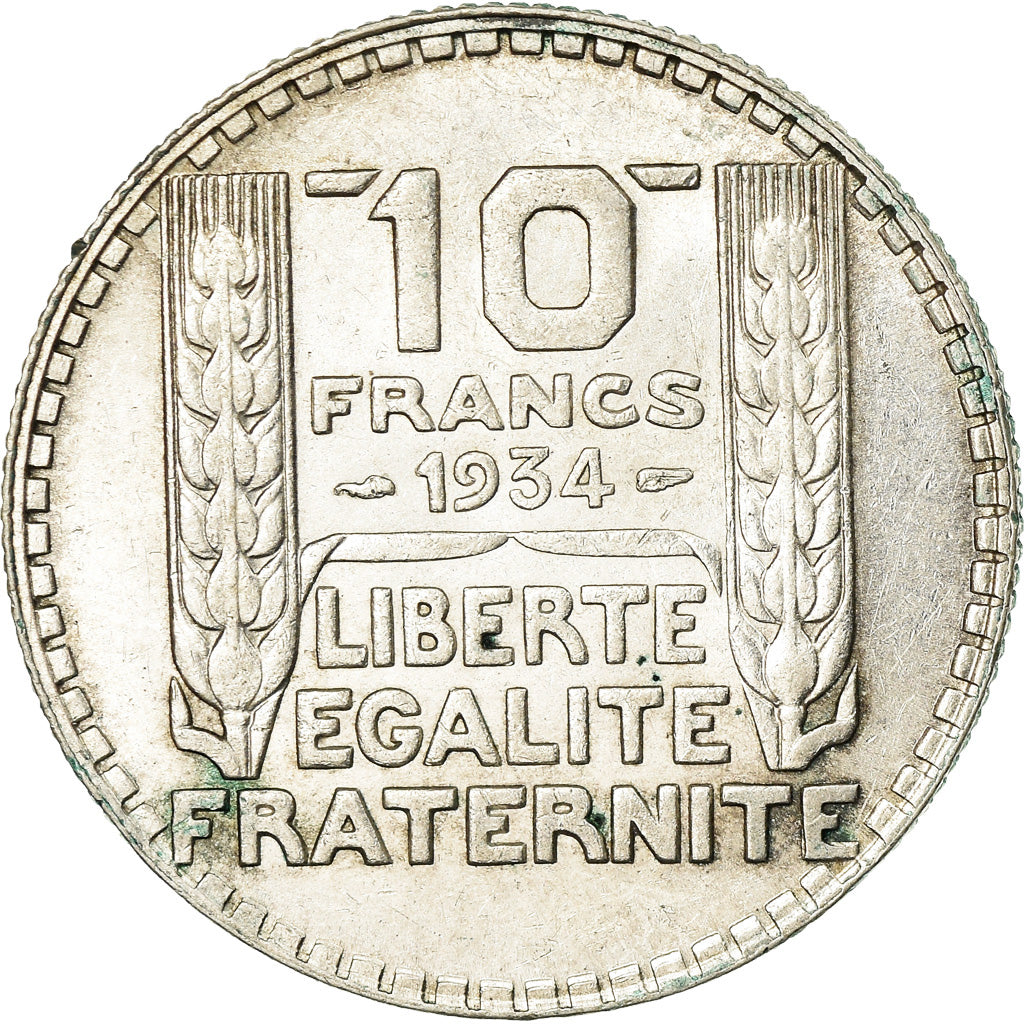 Coin, France, Turin, 10 Francs, 1934, Paris, EF(40-45), Silver, KM:878