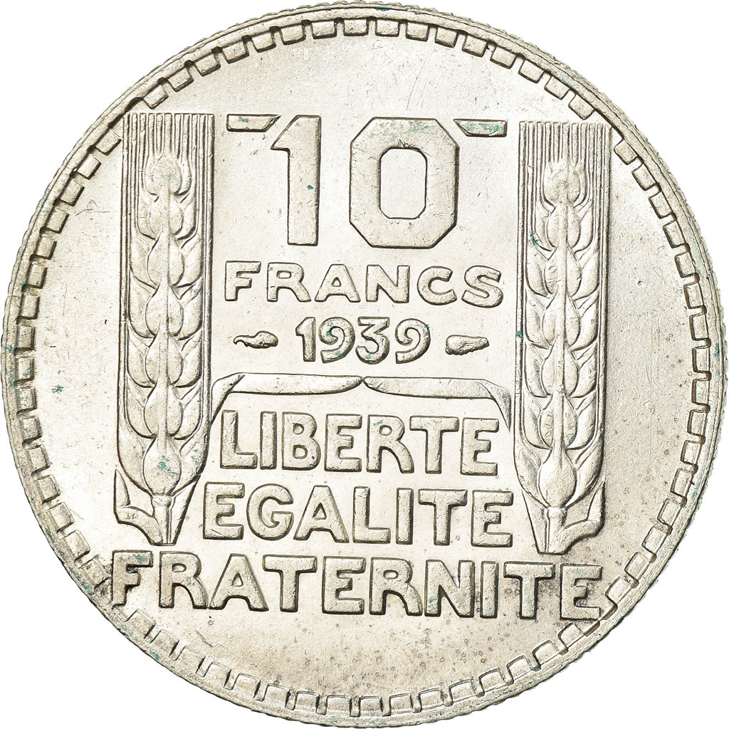 Coin, France, Turin, 10 Francs, 1939, Paris, EF(40-45), Silver, KM:878