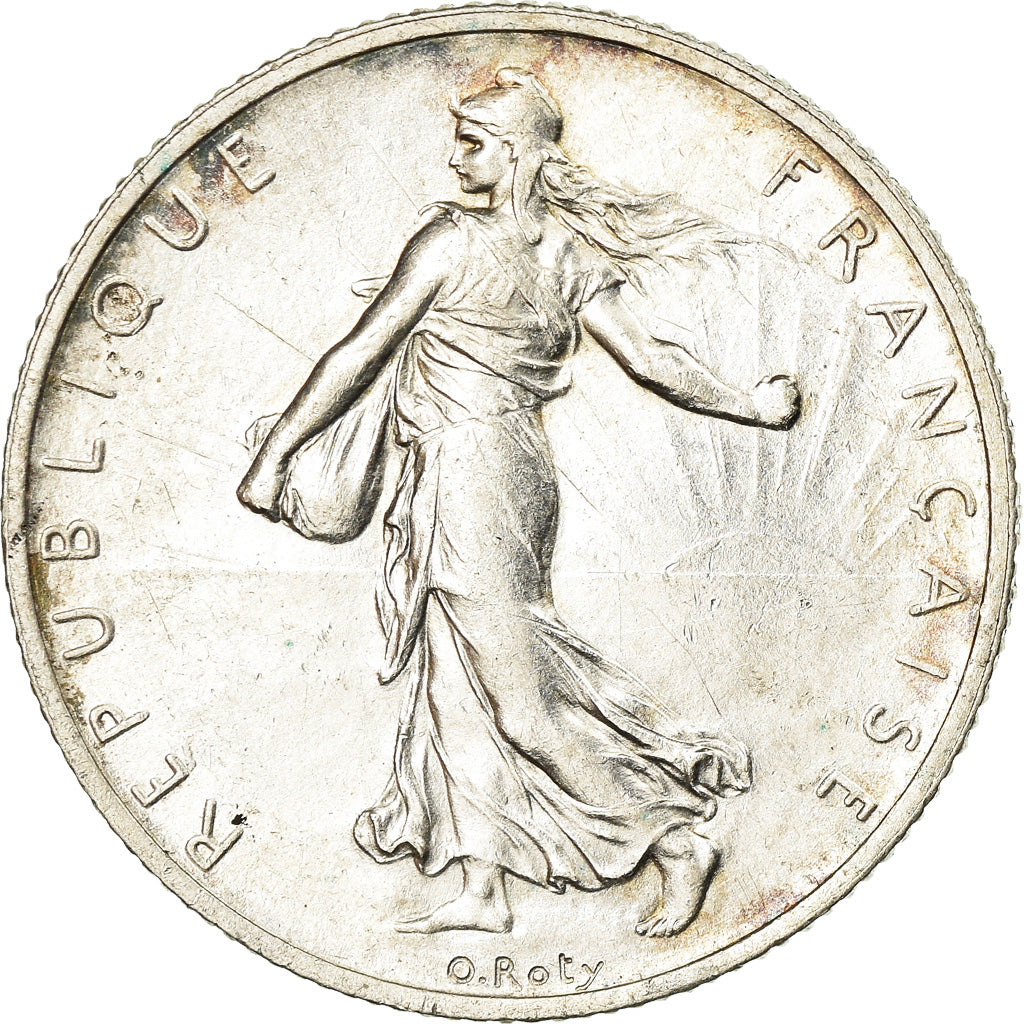 Coin, France, Semeuse, 2 Francs, 1914, Paris, AU(55-58), Silver, KM:845.1