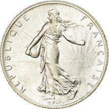 Coin, France, Semeuse, 2 Francs, 1915, Paris, AU(55-58), Silver, KM:845.1