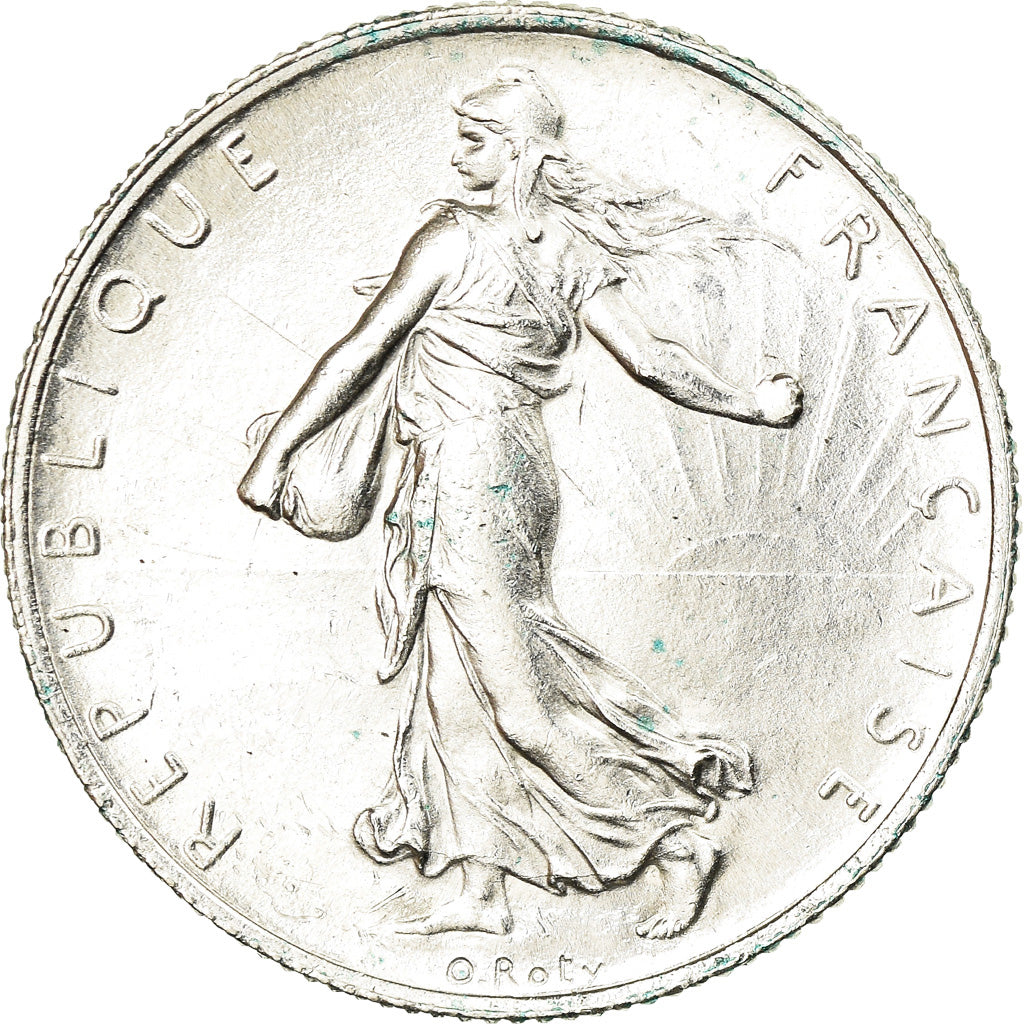 Coin, France, Semeuse, 2 Francs, 1916, Paris, AU(55-58), Silver, KM:845.1