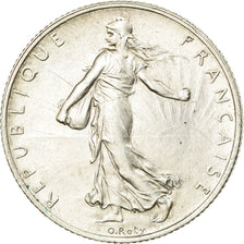 Coin, France, Semeuse, 2 Francs, 1917, Paris, AU(55-58), Silver, KM:845.1