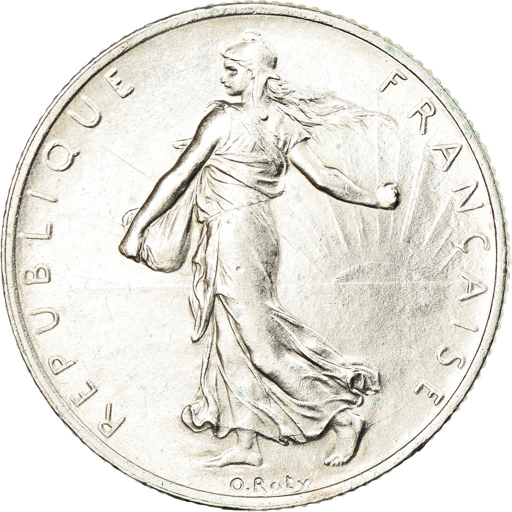 Coin, France, Semeuse, 2 Francs, 1918, Paris, AU(55-58), Silver, KM:845.1