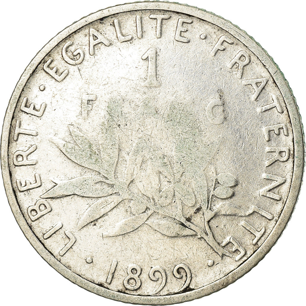 Monnaie, France, Semeuse, Franc, 1899, Paris, TB, Argent, Gadoury:532, KM:844.1