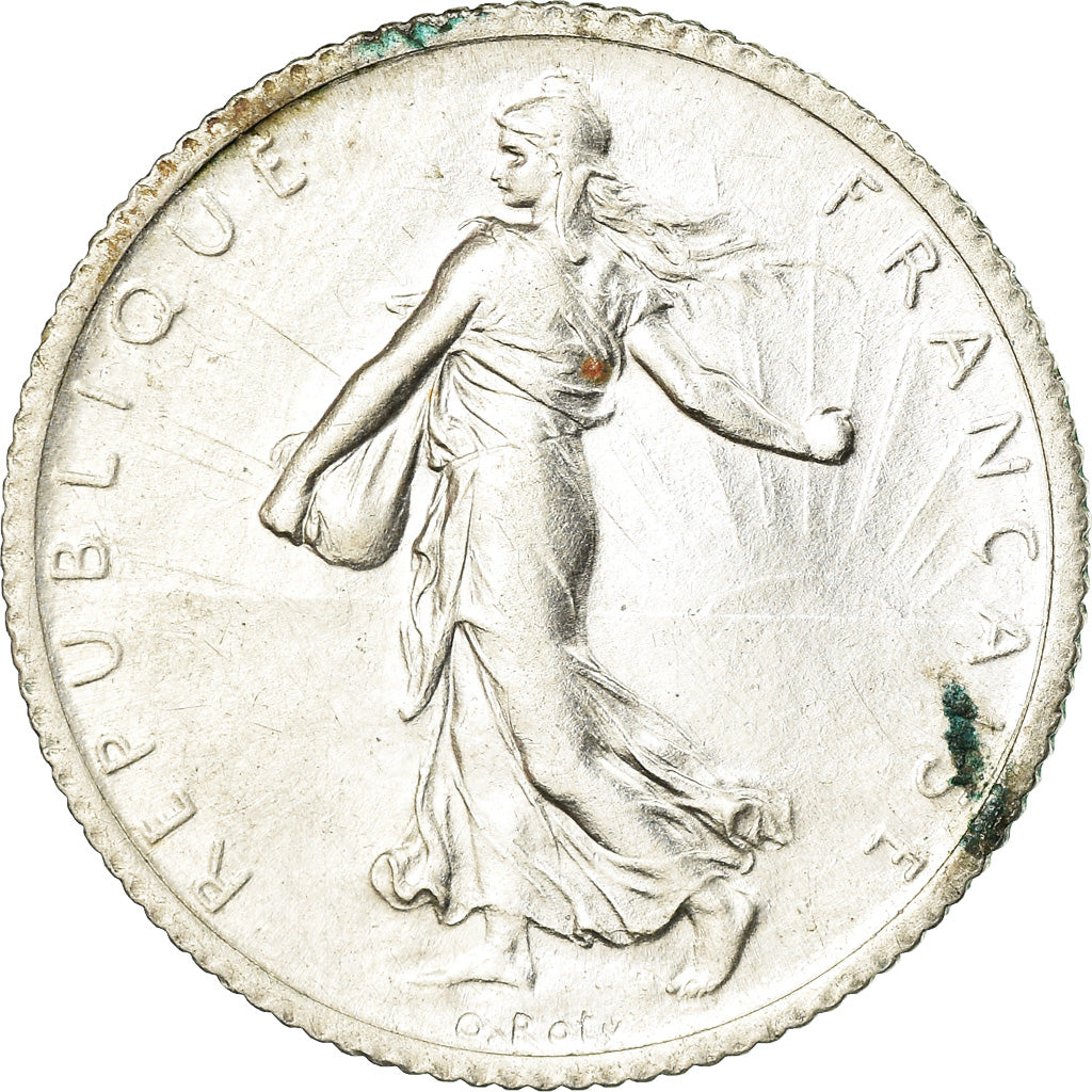 Coin, France, Semeuse, Franc, 1911, Paris, AU(50-53), Silver, KM:844.1