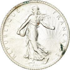 Coin, France, Semeuse, Franc, 1911, Paris, AU(50-53), Silver, KM:844.1