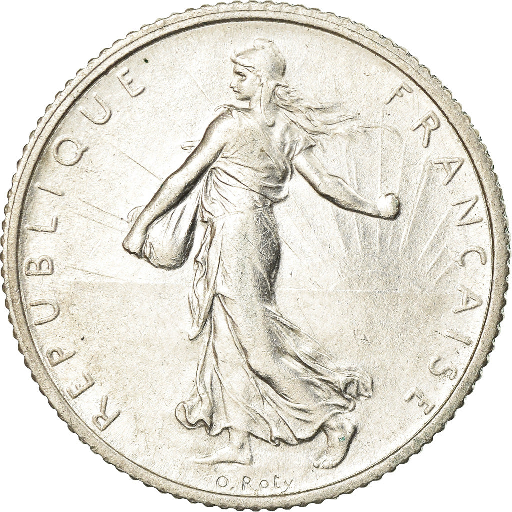 Coin, France, Semeuse, Franc, 1915, Paris, AU(50-53), Silver, KM:844.1