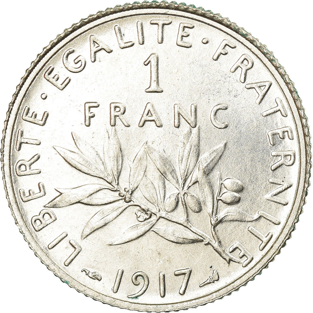 Münze, Frankreich, Semeuse, Franc, 1917, Paris, VZ+, Silber, KM:844.1