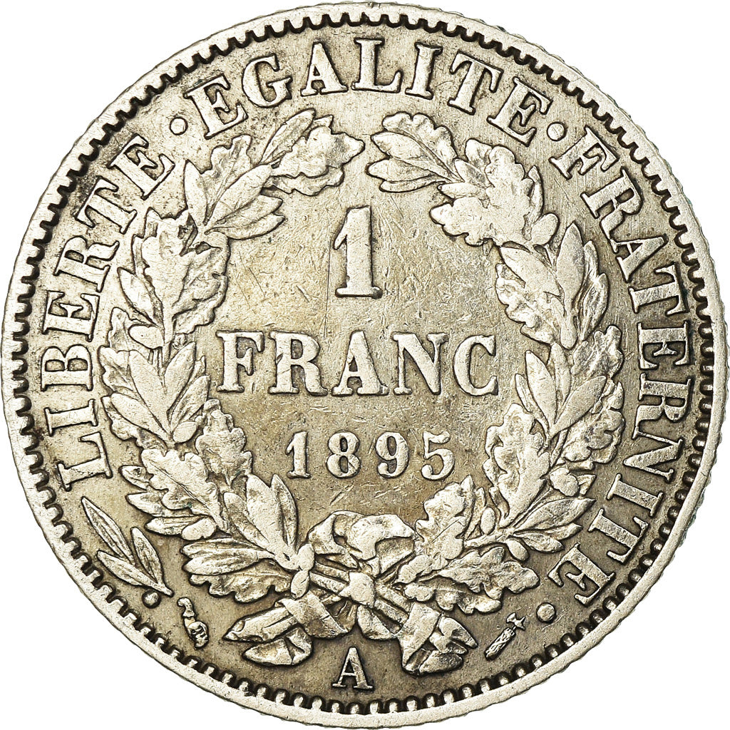 Coin, France, Cérès, Franc, 1895, Paris, EF(40-45), Silver, KM:822.1