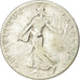 Moneda, Francia, Semeuse, 50 Centimes, 1905, Paris, BC+, Plata, KM:854
