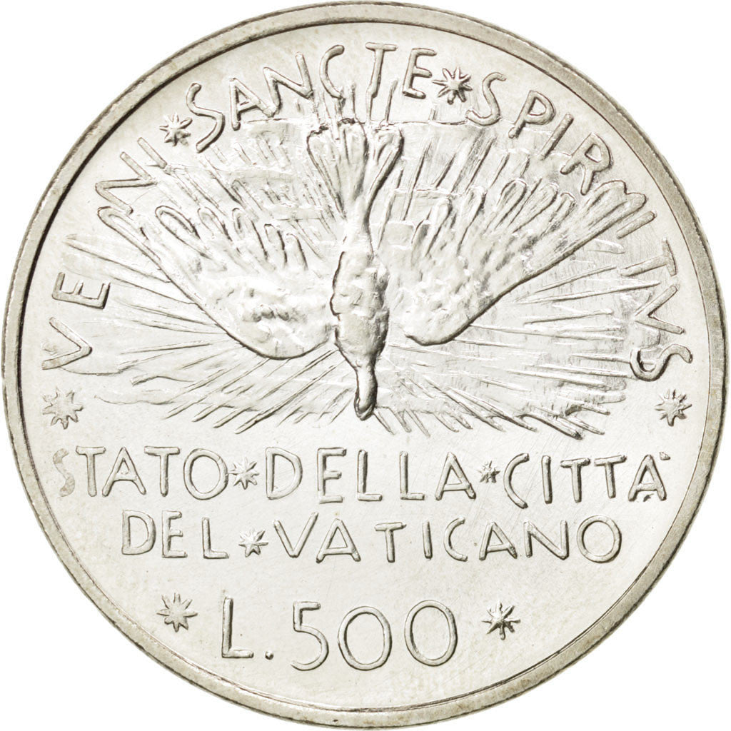 Münze, Vatikanstadt, Sede Vacante, 500 Lire, 1978, UNZ, Silber, KM:140