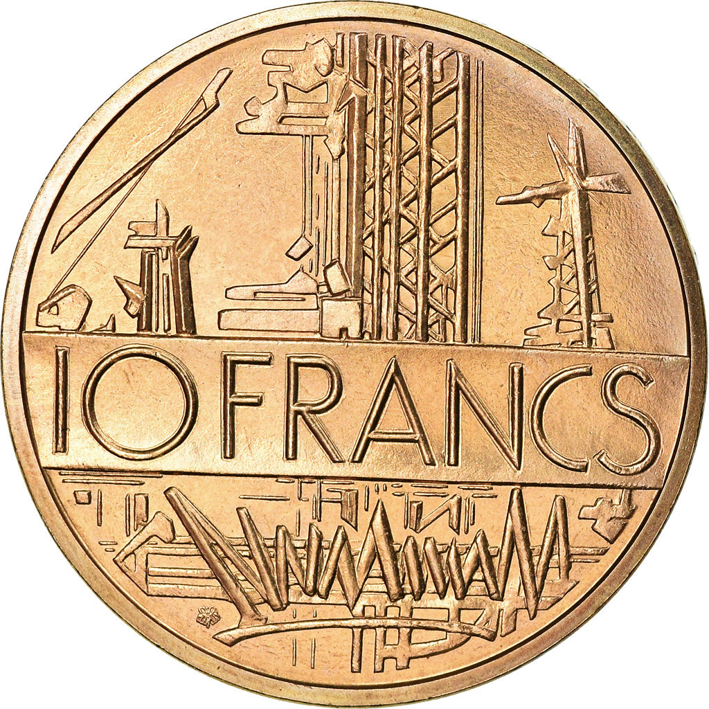 Coin, France, Mathieu, 10 Francs, 1976, Paris, MS(65-70), Nickel-brass, KM:940