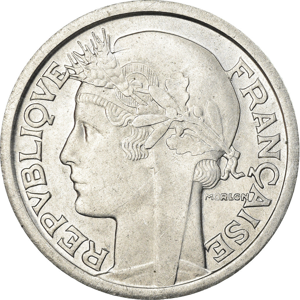 Moneta, Francja, Morlon, 2 Francs, 1941, Paris, MS(63), Aluminium, KM:886a.1