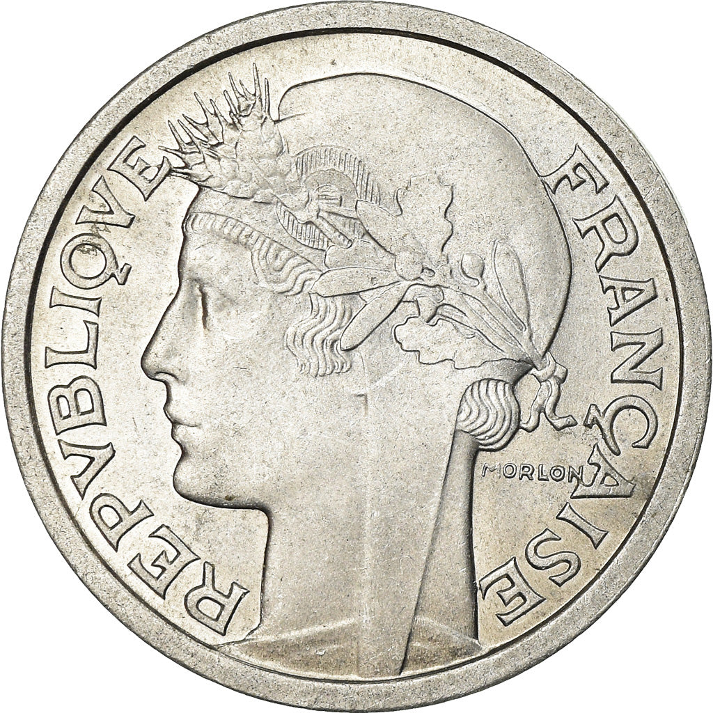 Münze, Frankreich, Morlon, Franc, 1959, VZ+, Aluminium, KM:885a.1, Gadoury:473c