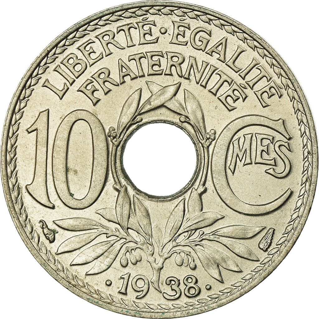 Coin, France, Lindauer, 10 Centimes, 1938, Paris, MS(60-62), Nickel-Bronze
