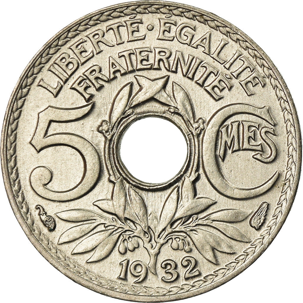 Moneta, Francia, Lindauer, 5 Centimes, 1932, Paris, SPL-, Rame-nichel, KM:875