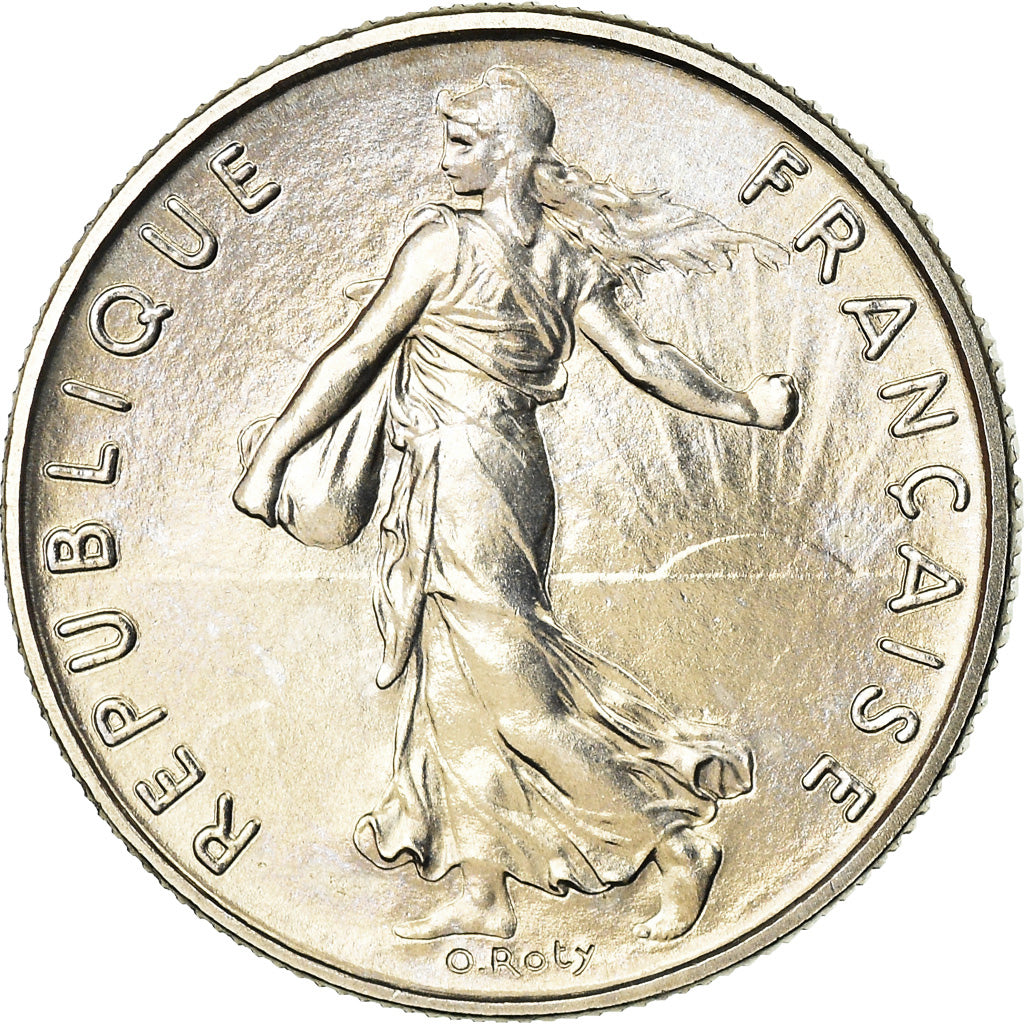 Coin, France, Semeuse, 1/2 Franc, 1974, Paris, MS(65-70), Nickel, KM:931.1