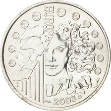 FRANCE, 1/4 Euro, 2003, Paris, KM #1991, MS(63), Silver, 12.97
