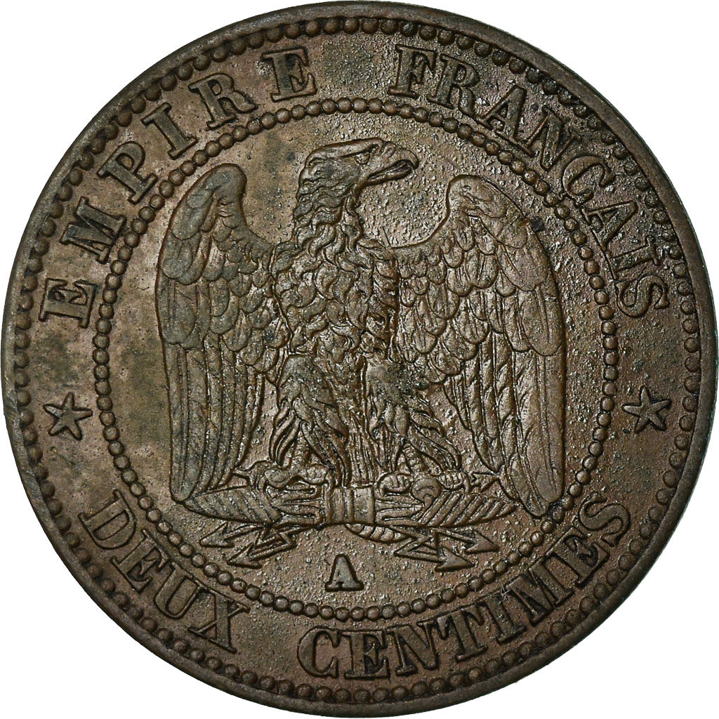 Munten, Frankrijk, Napoleon III, Napoléon III, 2 Centimes, 1861, Paris, ZF+