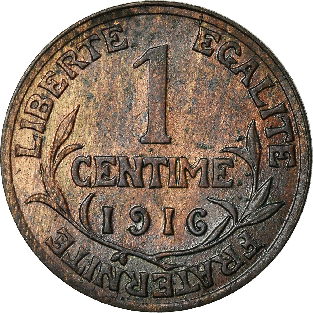 Coin, France, Dupuis, Centime, 1916, Paris, EF(40-45), Bronze, KM:840