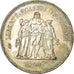 Coin, France, Hercule, 50 Francs, 1976, Paris, MS(60-62), Silver, KM:941.1