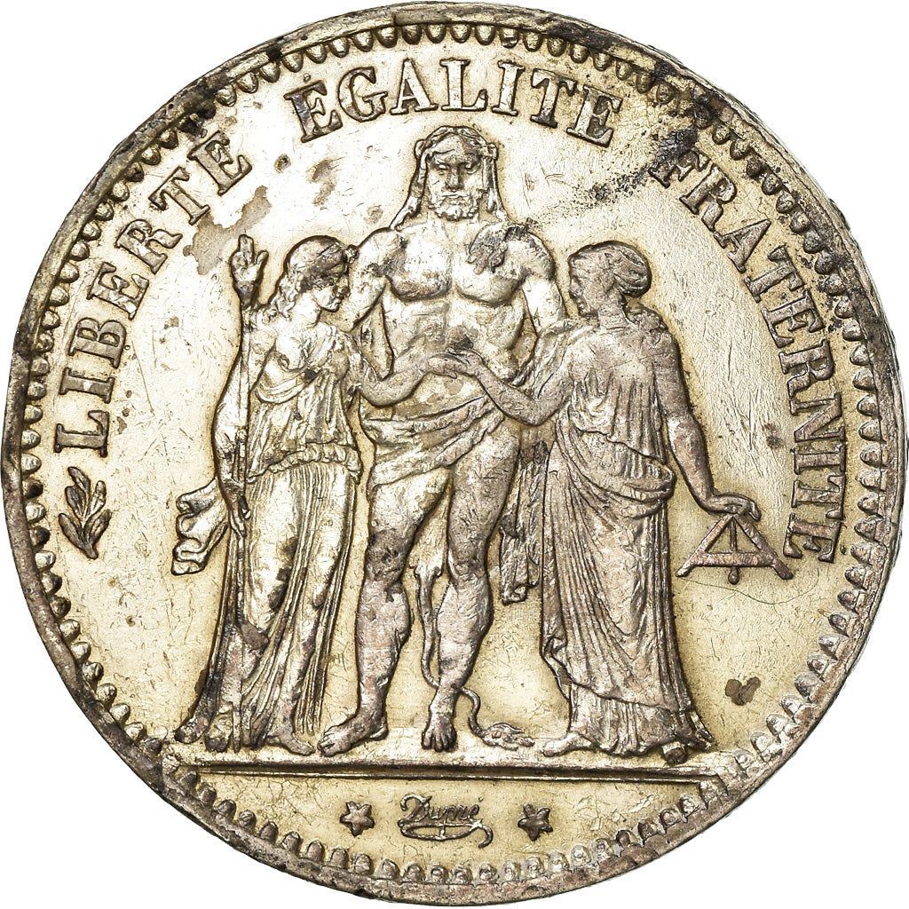 Coin, France, Hercule, 5 Francs, 1874, Paris, EF(40-45), Silver, KM:820.1