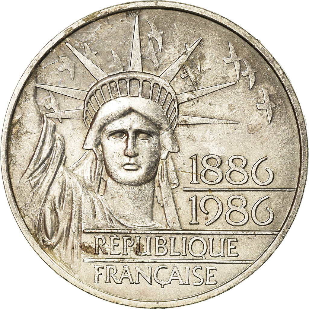 Münze, Frankreich, Statue de la Liberté, 100 Francs, 1986, SS+, Silber