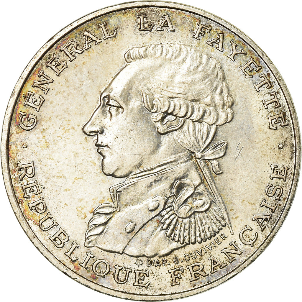 Monnaie, France, Lafayette, 100 Francs, 1987, TTB+, Argent, KM:962
