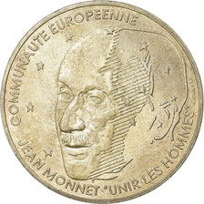 Coin, France, Jean Monnet, 100 Francs, 1992, AU(50-53), Silver, KM:1120