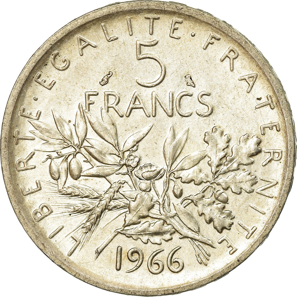 Monnaie, France, Semeuse, 5 Francs, 1966, Paris, TTB+, Argent, KM:926