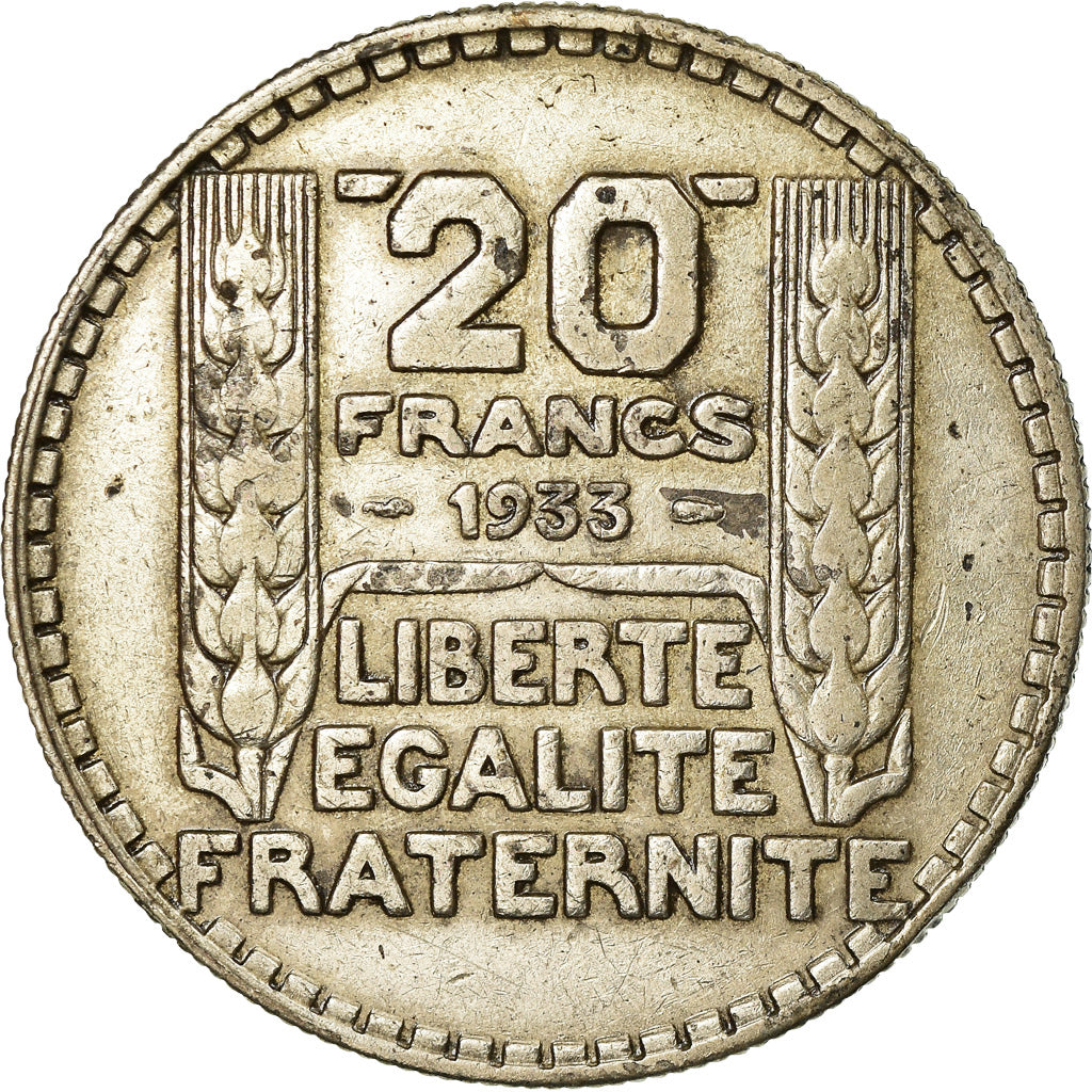 Monnaie, France, Turin, 20 Francs, 1933, Paris, TTB, Argent, Gadoury:852, KM:879