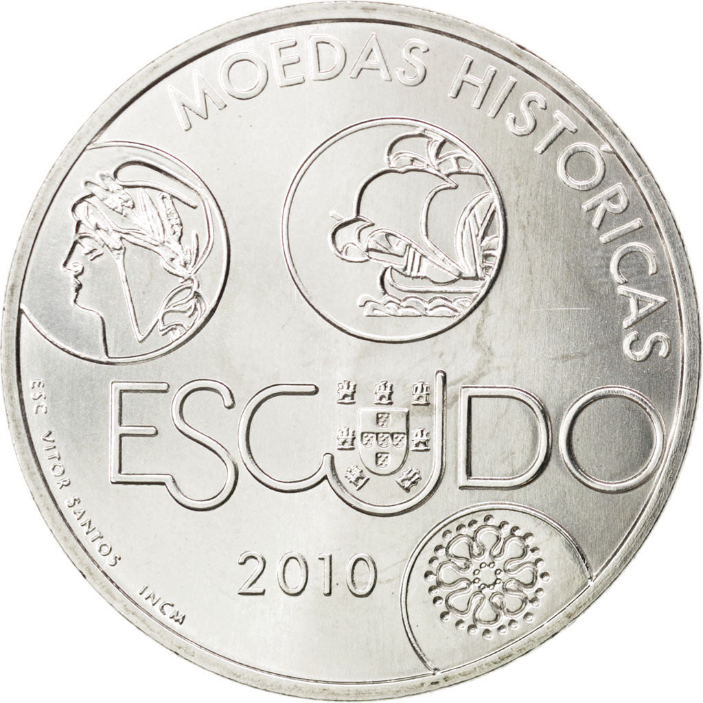 PORTUGAL, 10 Euro, 2010, Lisbon, KM #803, MS(63), Silver, 40, 26.87