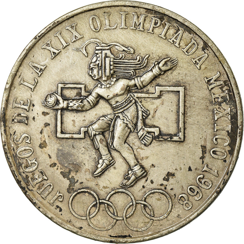 Coin, Mexico, 25 Pesos, 1968, Mexico City, EF(40-45), Silver, KM:479.1