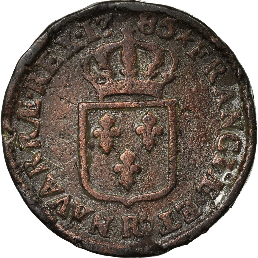 Munten, Frankrijk, Louis XVI, Sol ou sou, Sol, 1785, Orléans, ZG+, Koper