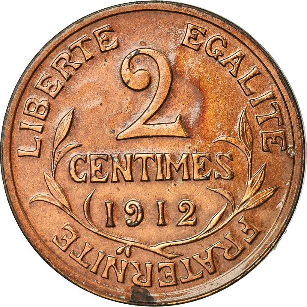 Monnaie, France, Dupuis, 2 Centimes, 1912, Paris, TTB, Bronze, Gadoury:107