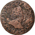 Münze, Frankreich, Henri III, Double Tournois, Paris, GE+, Kupfer, CGKL:86