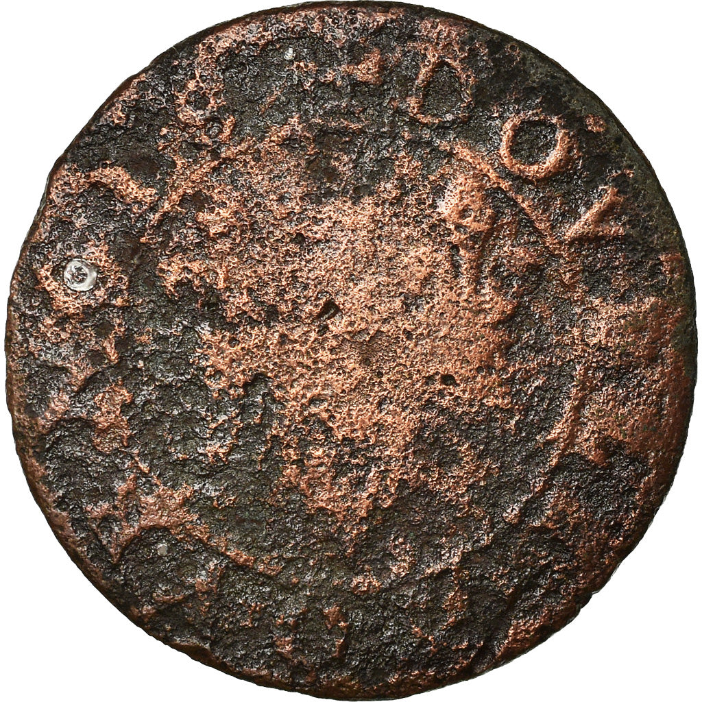 Münze, Frankreich, Henri III, Double Tournois, Paris, GE+, Kupfer, CGKL:86