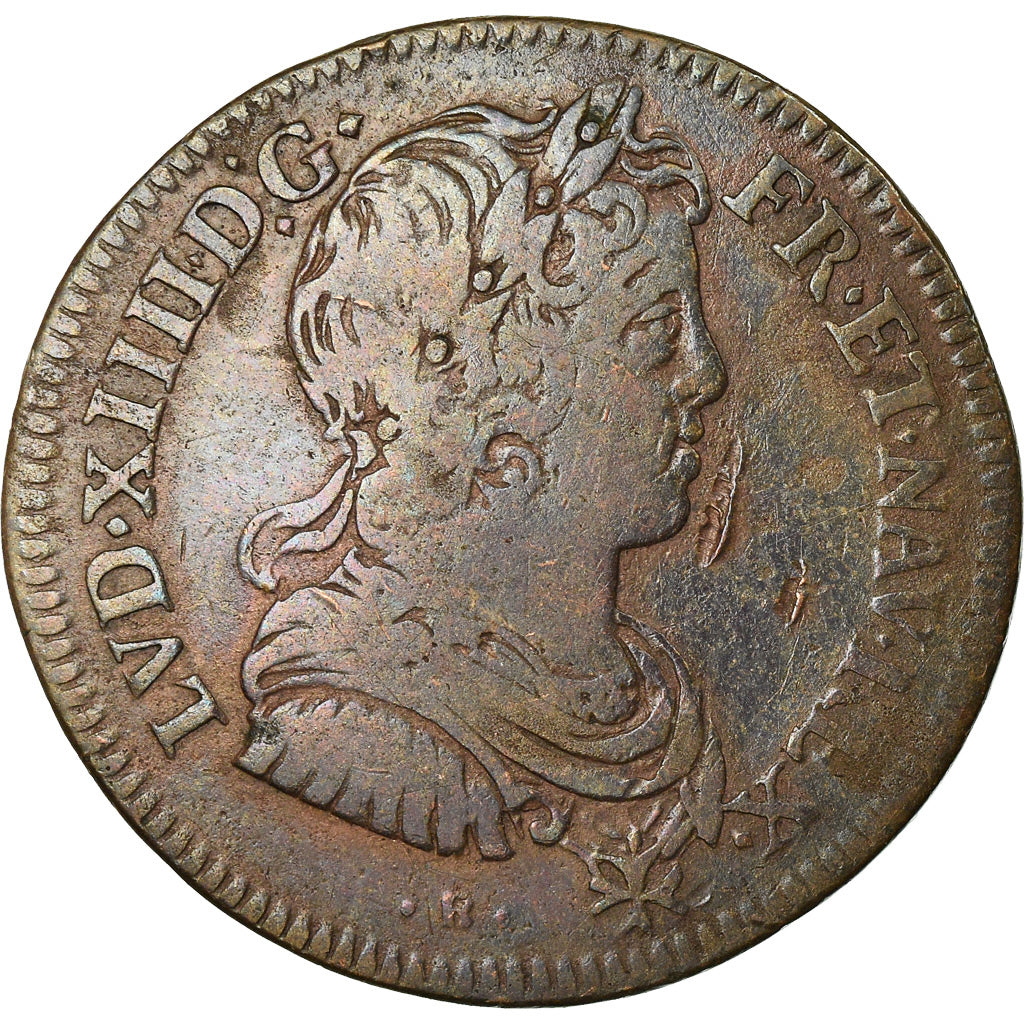 France, Token, Royal, Louis XIV, Conseil du Roi, EF(40-45), Copper