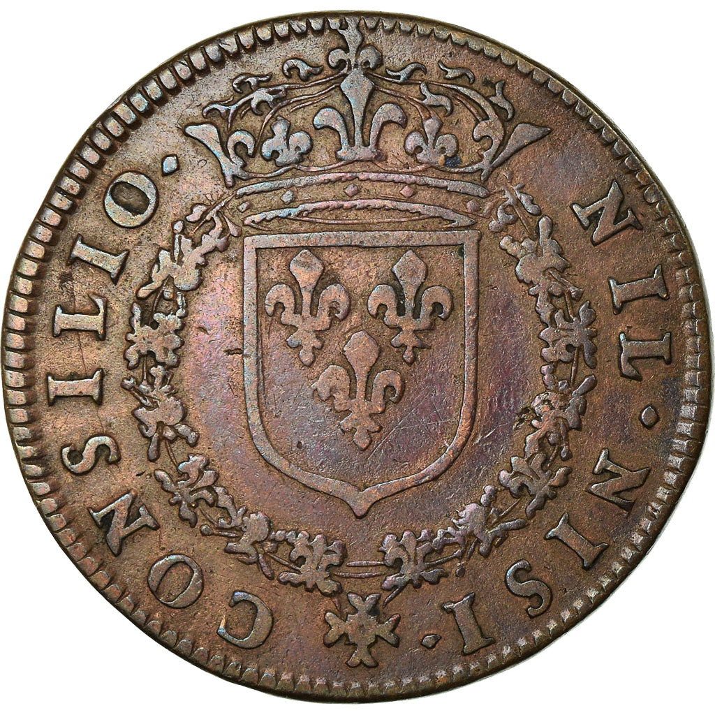 France, Token, Royal, Louis XIV, Conseil du Roi, EF(40-45), Copper