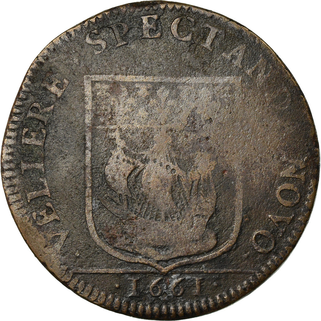 France, Jeton, Claude Prevost, Échevins de Paris, 1661, TB, Cuivre