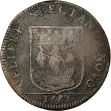 France, Jeton, Claude Prevost, Échevins de Paris, 1661, TB, Cuivre