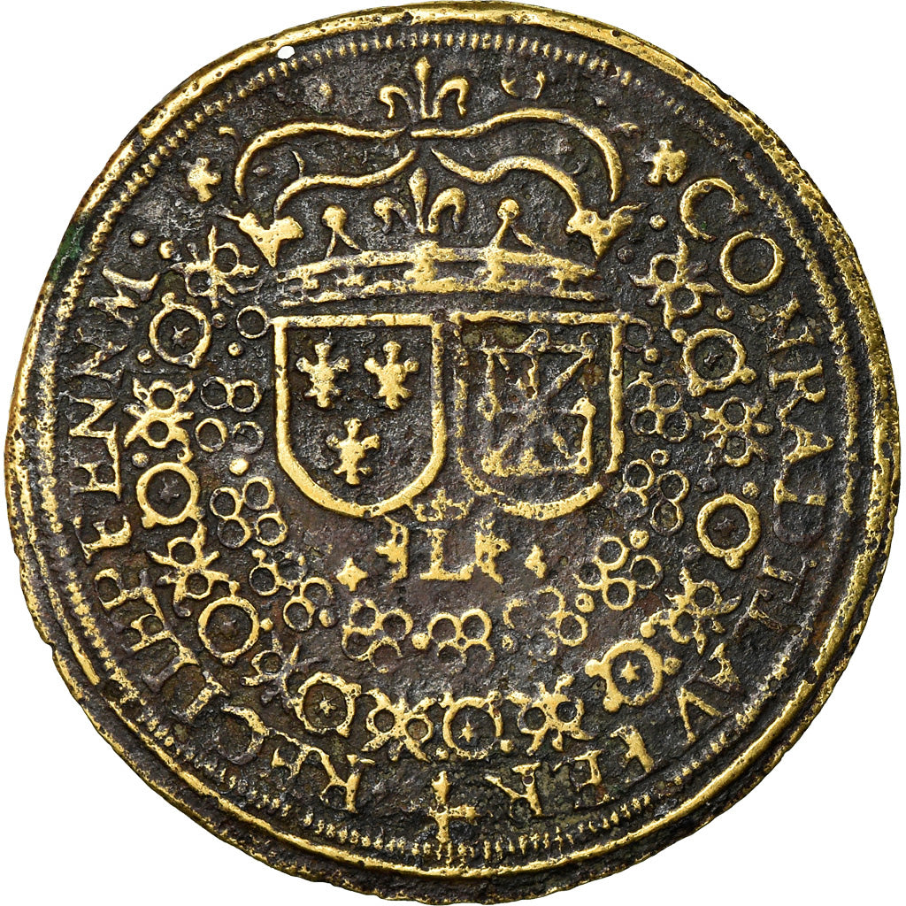 France, Jeton, Louis XIII, Jeton de Nuremberg, TB, Laiton