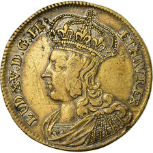 France, Jeton, Louis XV, Prise de Fontarabie, Nuremberg, TTB, Laiton