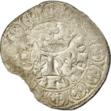 Moneta, Francja, Charles V, Blanc with K, VF(30-35), Bilon, Duplessy:363
