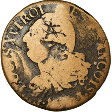 Moeda, França, Louis XVI, 3 deniers françois, 3 Deniers, Liard, 1792, Limoges