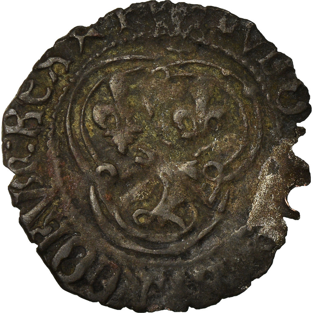 Moeda, França, Louis XII, Double tournois du Dauphiné, Romans, Rara