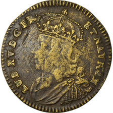 France, Token, Louis XV, Jeton de Nuremberg, VF(30-35), Brass